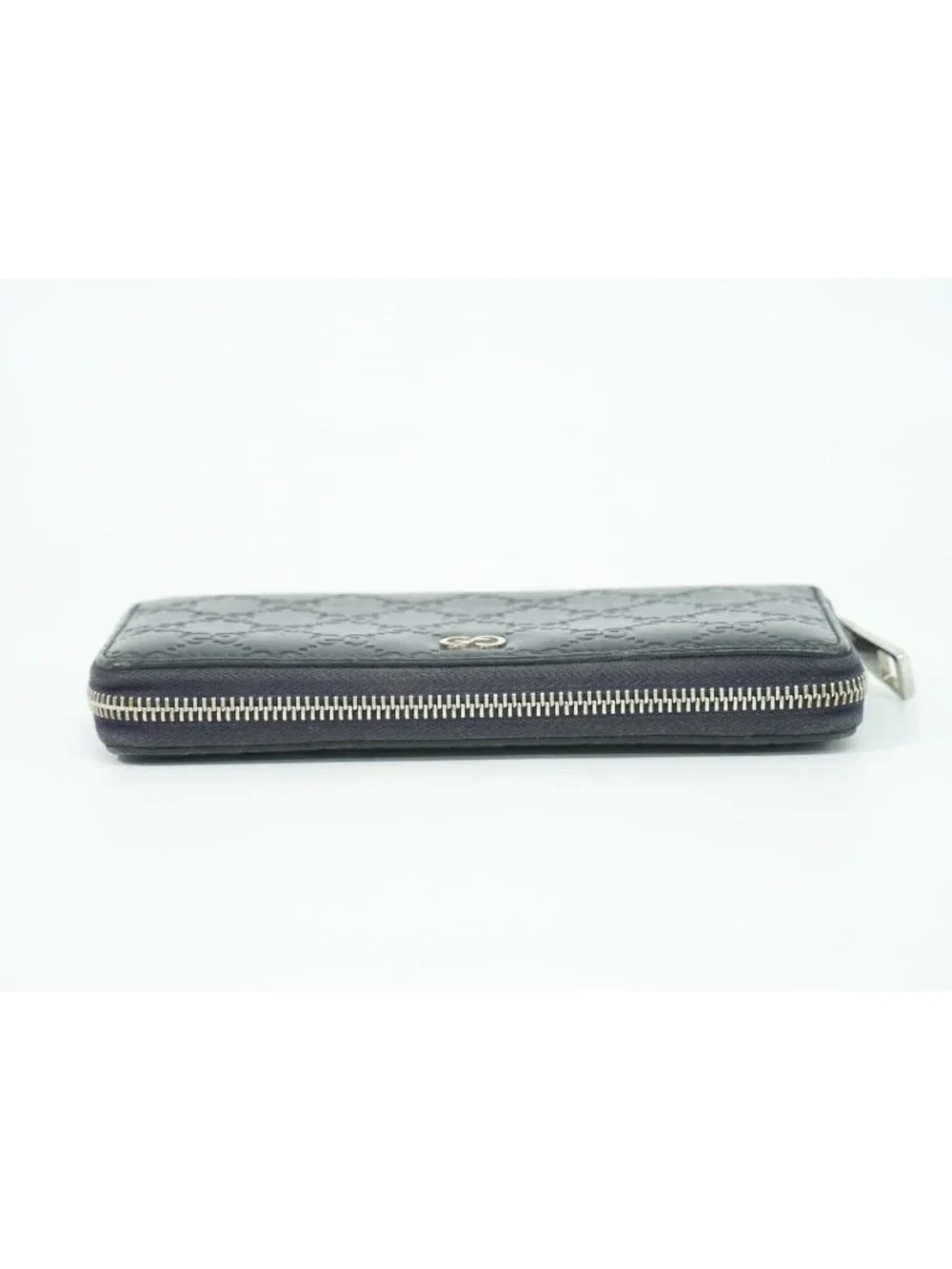 Gucci Durian Leather Zip Around Wallet Navy - Picture 5 of 9